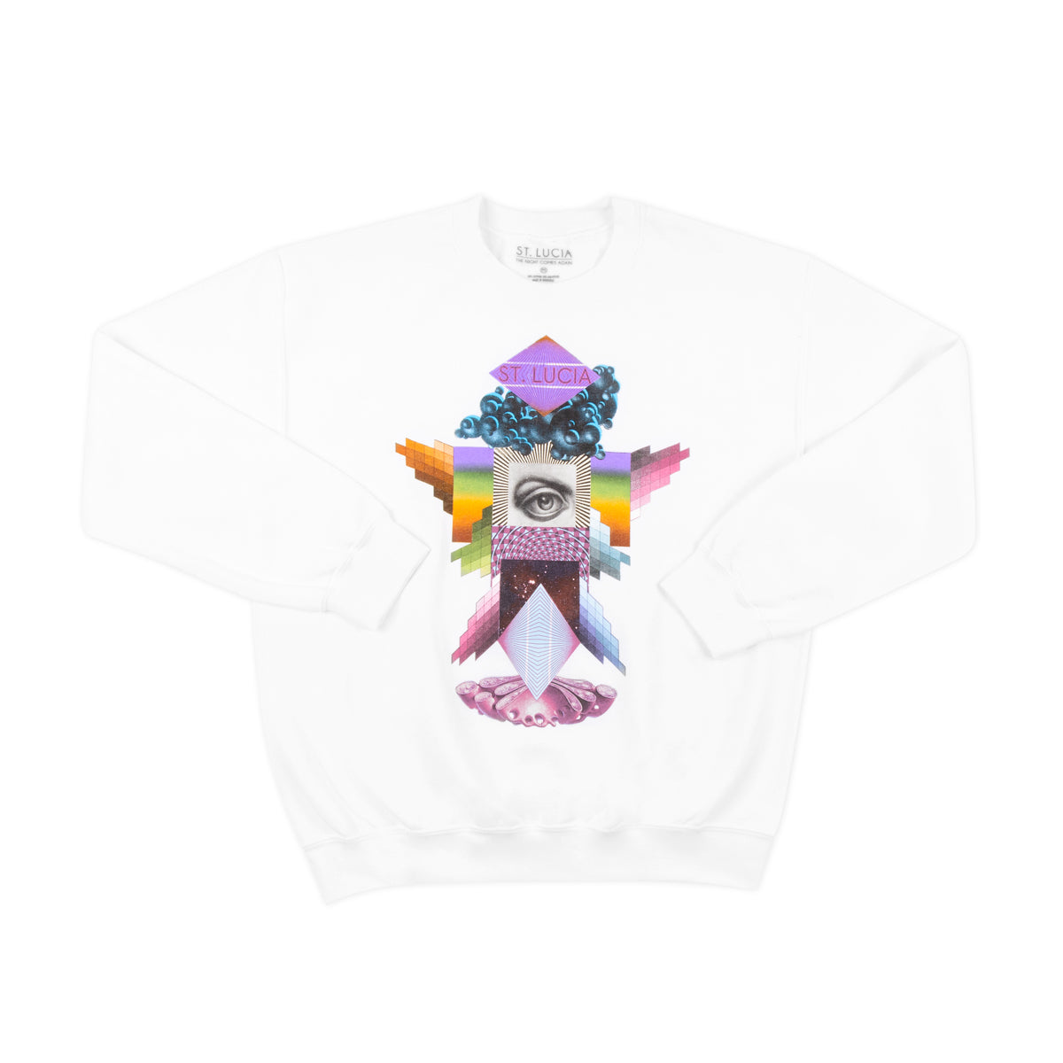 St. Lucia White Eyeball Pullover