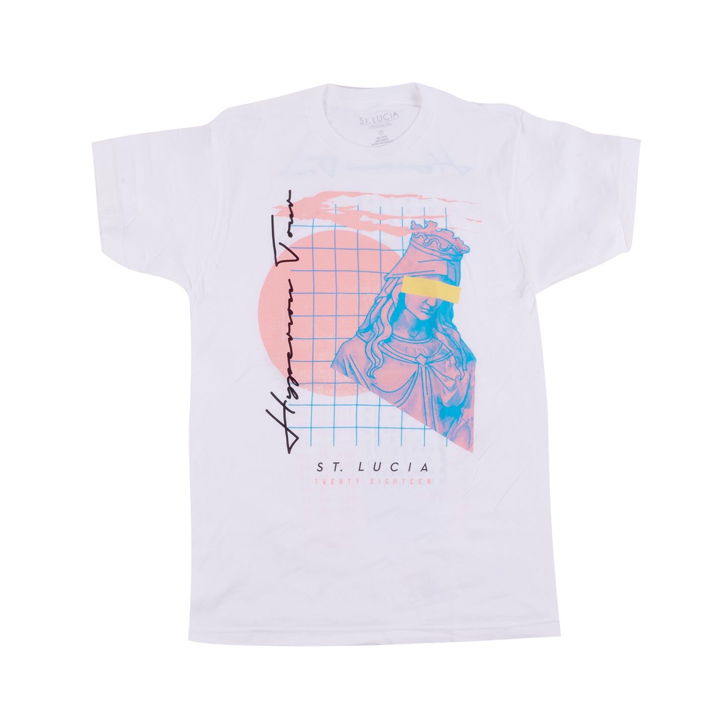 Hyperion Tour Date Back White Tee