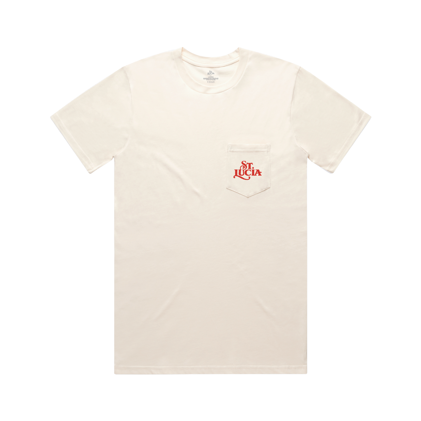 St. Lucia Embroidered Logo Tee