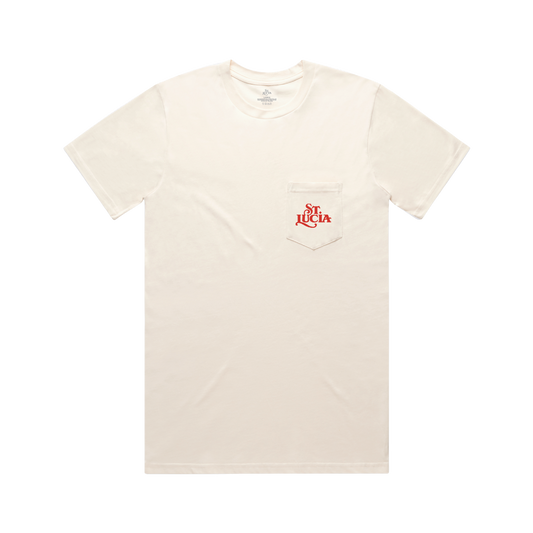 St. Lucia Embroidered Logo Tee